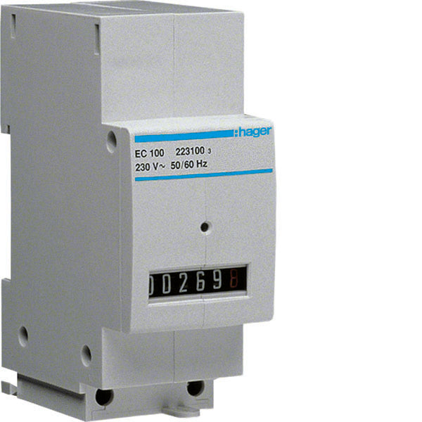 HAG EC100 COMPTEUR HORAIRE MODULAIRE 230V 2M