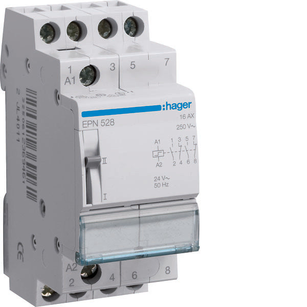 HAG EPN528 RELAIS PAS À PAS 16A 24V 2NO+2NC 2M