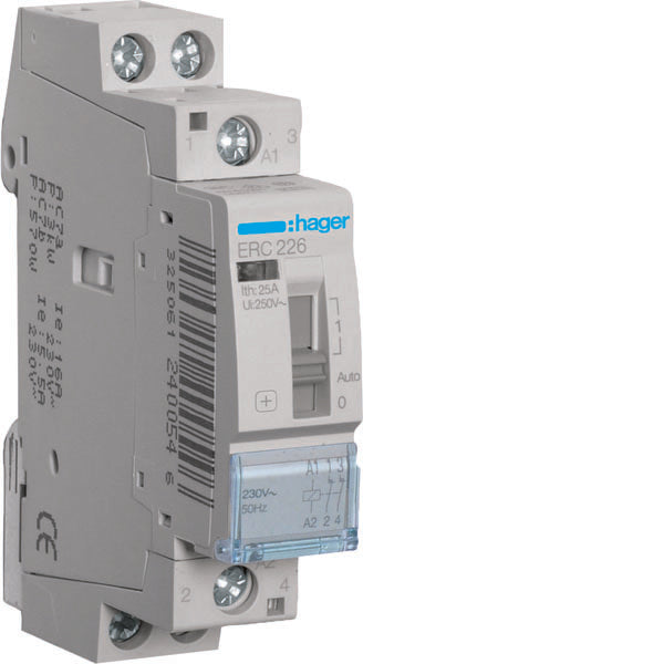 HAG ERC226 CONTACTEUR COM MAN STD+ 2NC 230VAC 25A 1M