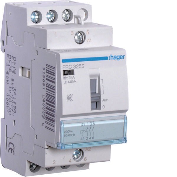 HAG ERC325S CONTACTEUR COM MAN SIL 3NA 230AC 25A 2M