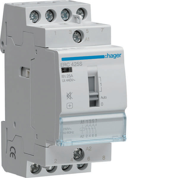 HAG ERC425S CONTACTEUR COM MAN SIL 4NA 230VAC 25A 2M