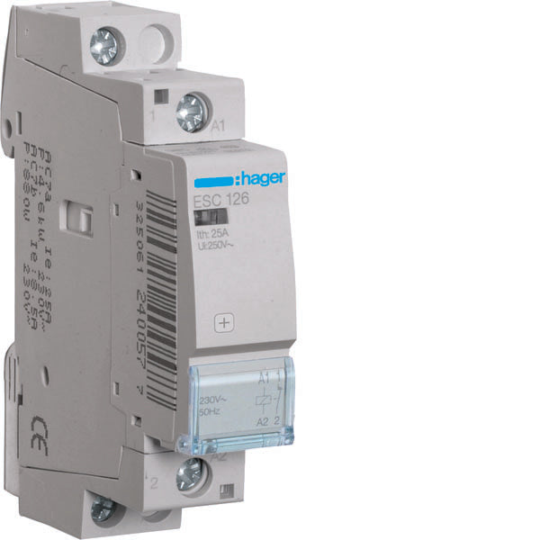 HAG ESC126 CONTACTEUR STD+ 1NC 230VAC 25A 1M