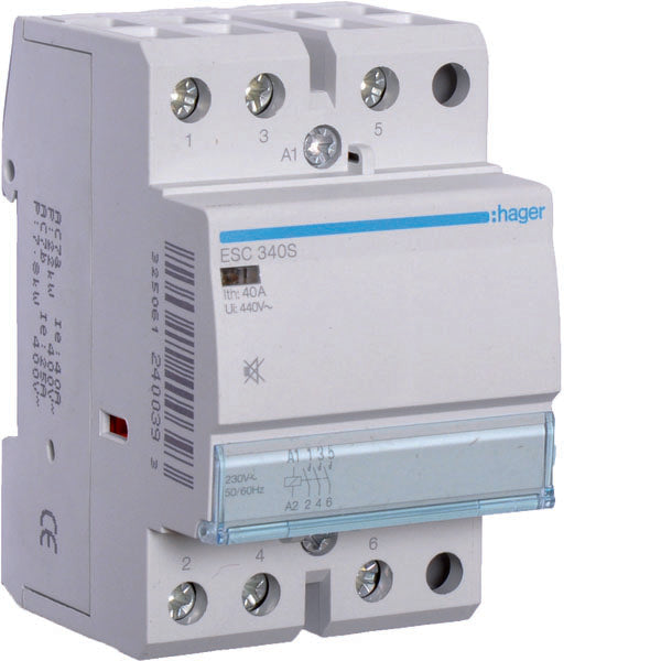 HAG ESC340S CONTACTEUR SIL 3NO 230VAC 40A 3M