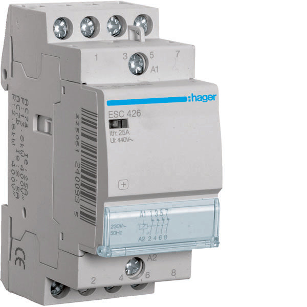 HAG ESC426 CONTACTEUR STD+ 4NC 230VAC 25A 2M