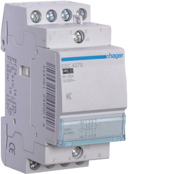 HAG ESC427S CONTACTEUR SIL 2NO+2NC 230VAC 25A 2M
