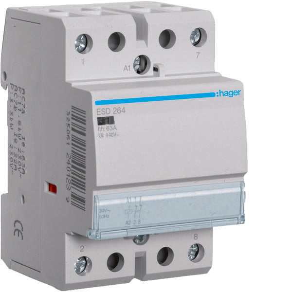HAG ESD264 CONTACTEUR STD 2NC 24VAC 63A 3M
