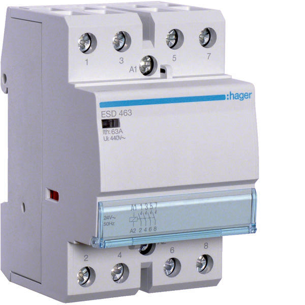 HAG ESD463 CONTACTEUR STD 4NO 24VAC 63A 3M