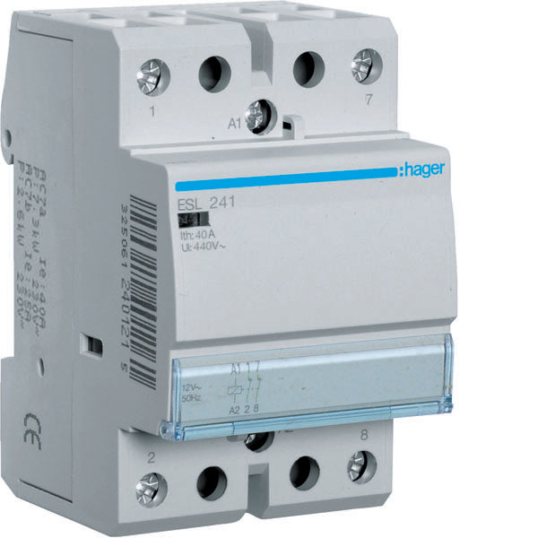HAG ESL241 CONTACTEUR STD 2NC 12VAC 40A 3M