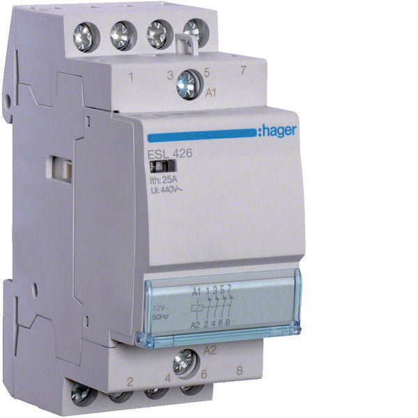 HAG ESL426 CONTACTEUR STD+ 4NC 12VAC 25A 2M