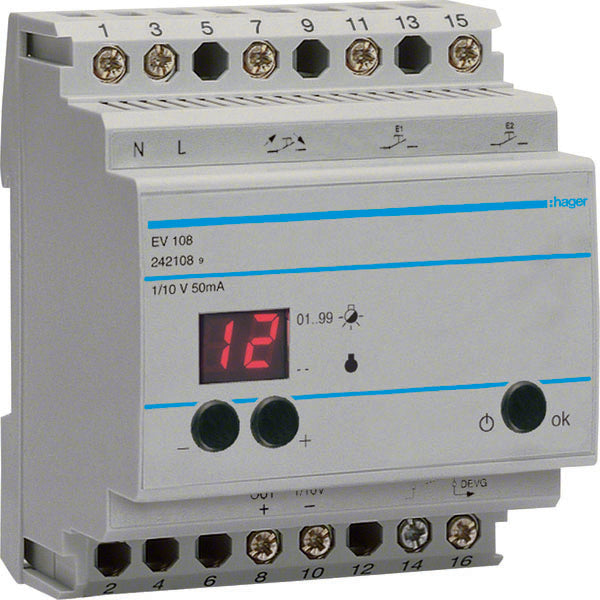 HAG EV108 PILOTE 1 10V X DIMMER FUNC SCEN EV102 4M