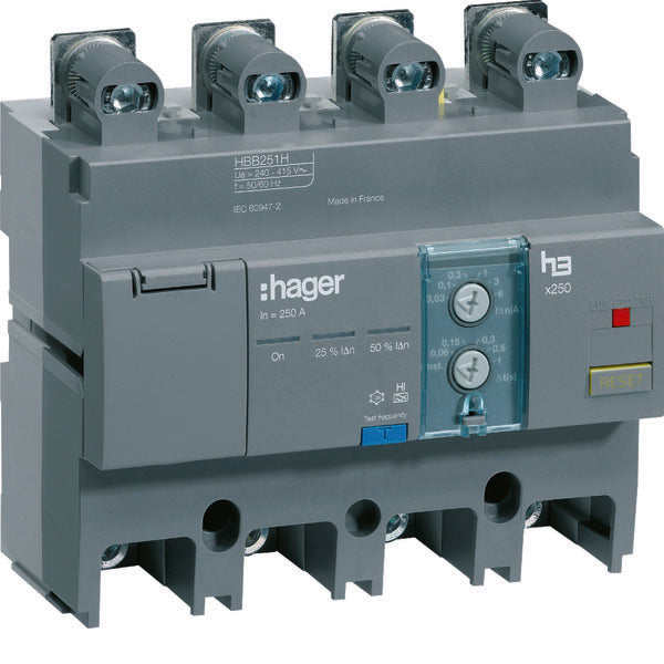 HAG HBB251H BLOC DIFFÉRENTIEL REG RIT X250 4P 250A