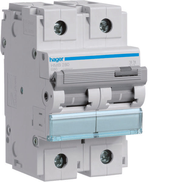 HAG HMB280 COMMUTATEUR AUTOMATIQUE 2P 80A 15KA B 3M