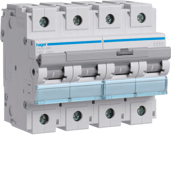 HAG HMB480 COMMUTATEUR AUTOMATIQUE 4P 80A 15KA B 6M