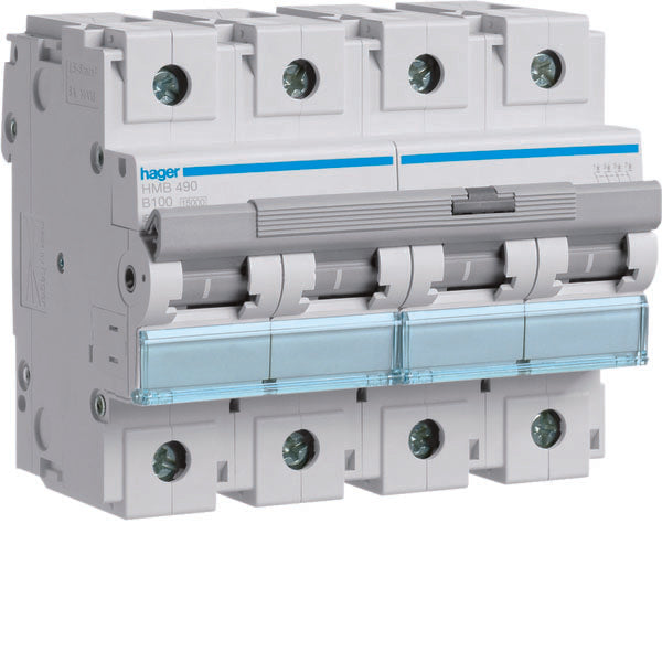 HAG HMB490 COMMUTATEUR AUTOMATIQUE 4P 100A 15KA B 6M