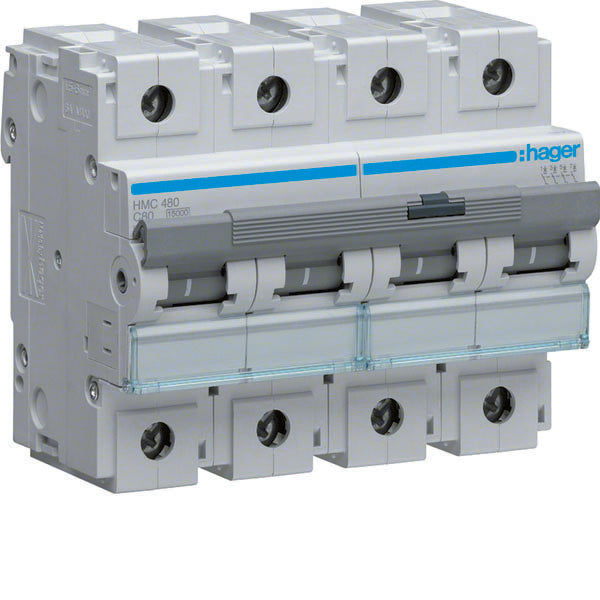 HAG HMC480 COMMUTATEUR AUTOMATIQUE 4P 80A 15KA C 6M