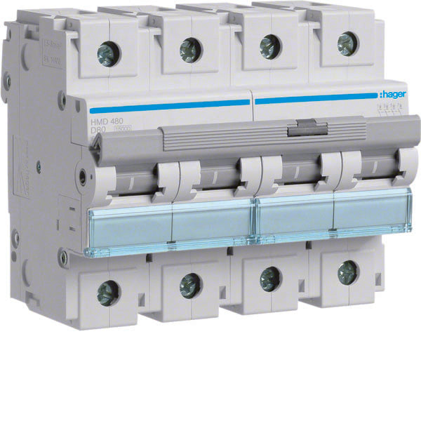 COMMUTATEUR AUTOMATIQUE HAG HMD480 4P 80A 15KA D 6M