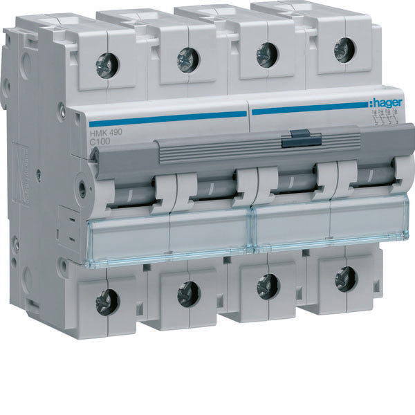 HAG HMK490 DISJONCTEUR 4P 100A 30KA C 6M