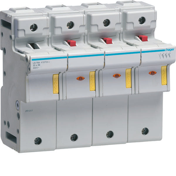HAG LS704 SUPPORT FUSIB ACCESS 22X58 3P+N 8M
