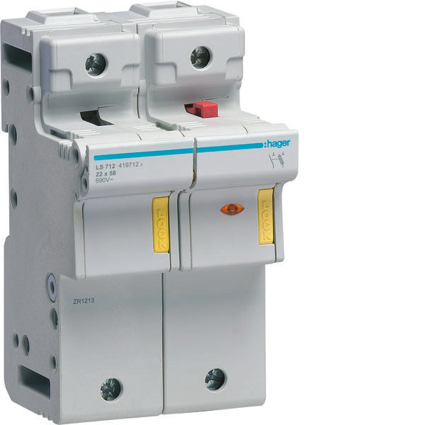 HAG LS712 ACCESS FUSIB SUPPORT 22X58 1P+N 4M