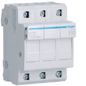 HAG LU503 PORTE FUSIBLE UL 10 3X38 3P 3M