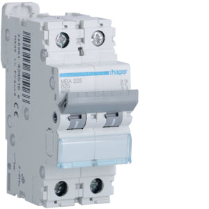 COMMUTATEUR AUTOMATIQUE HAG MBA225 2P 25A 6 KA B 2M