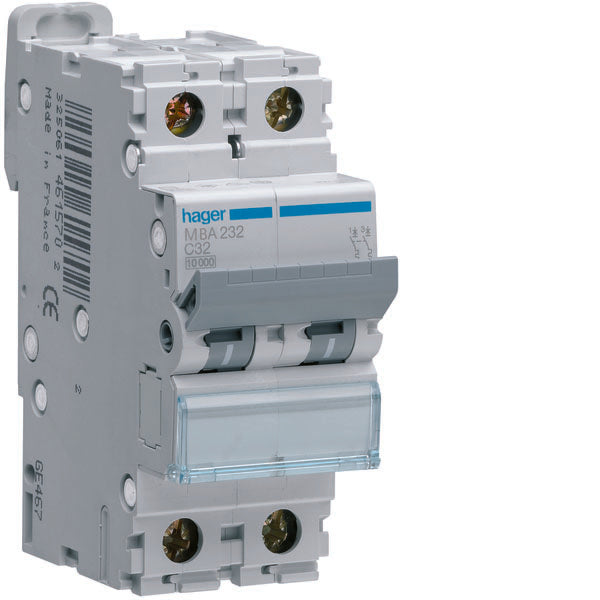 HAG MBA232 COMMUTATEUR AUTOMATIQUE 2P 32A 6 KA B 2M