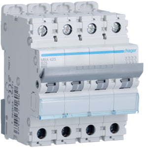COMMUTATEUR AUTOMATIQUE HAG MBA425 4P 25A 6 KA B 4M
