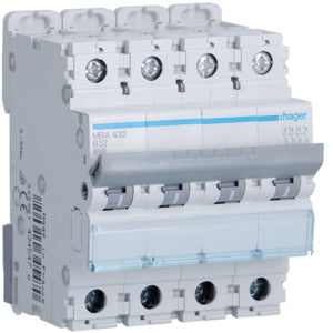HAG MBA432 COMMUTATEUR AUTOMATIQUE 4P 32A 6 KA B 4M