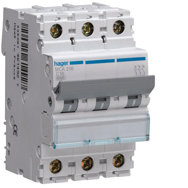 HAG MCA316 COMMUTATEUR AUTOMATIQUE 3P 16A 6 KA C 3M