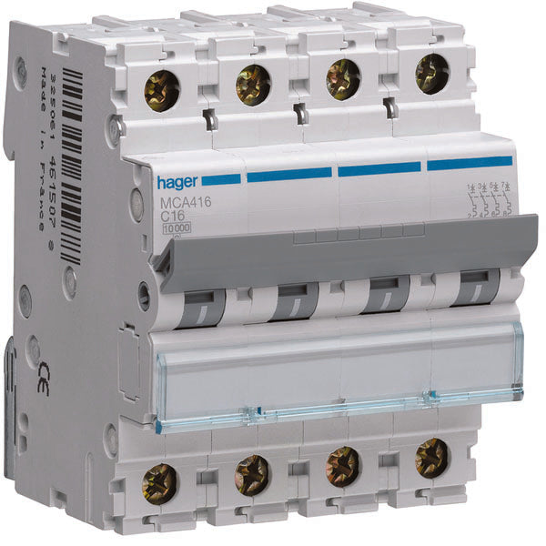 HAG MCA416 COMMUTATEUR AUTOMATIQUE 4P 16A 6 KA C 4M