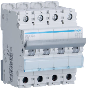 HAG MCA432 COMMUTATEUR AUTOMATIQUE 4P 32A 6 KA C 4M