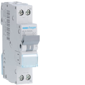 HAG MLN502A COMMUTATEUR AUTOMATIQUE 1P+N 2A 6 KA C 1M