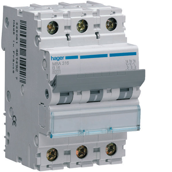 HAG MXN306 AUTO BREAK 3P 6A 4 5KA B 3M