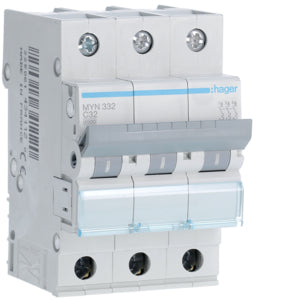 HAG MYN332 AUTO BREAK 3P 32A 4 5KA C 3M