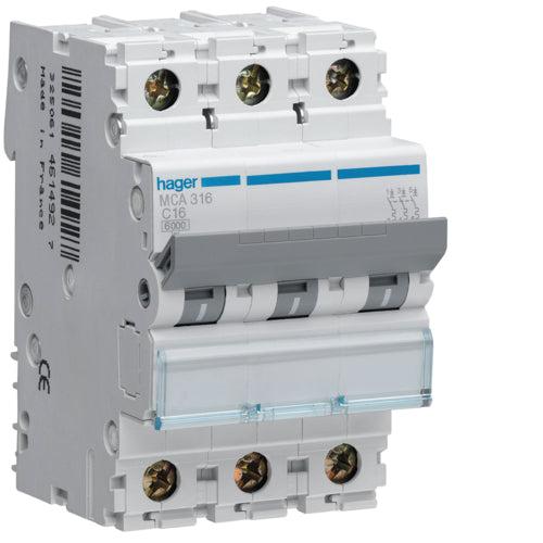 HAG MYN350 COMMUTATEUR AUTOMATIQUE 3P 50A 4 5KA C 3M