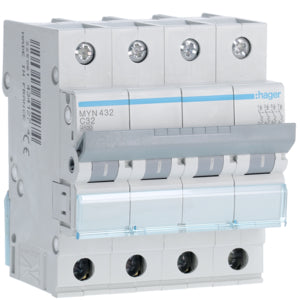 HAG MYN432 AUTO BREAK 4P 32A 4 5KA C 4M