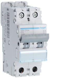 HAG NBN210A AUTO BREAK 2P 10A 10KA B 2M