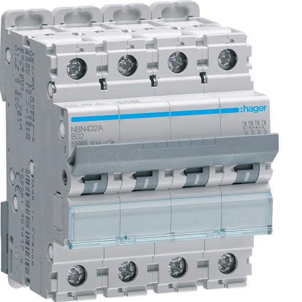 HAG NBN432A AUTO BREAK 4P 32A 10KA B 4M