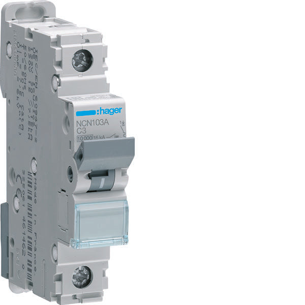HAG NCN103A COMMUTATEUR AUTOMATIQUE 1P 3A 10KA C 1M