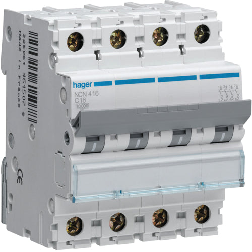 HAG NCN404A AUTO BREAK 4P 4A 10 KA C 4M