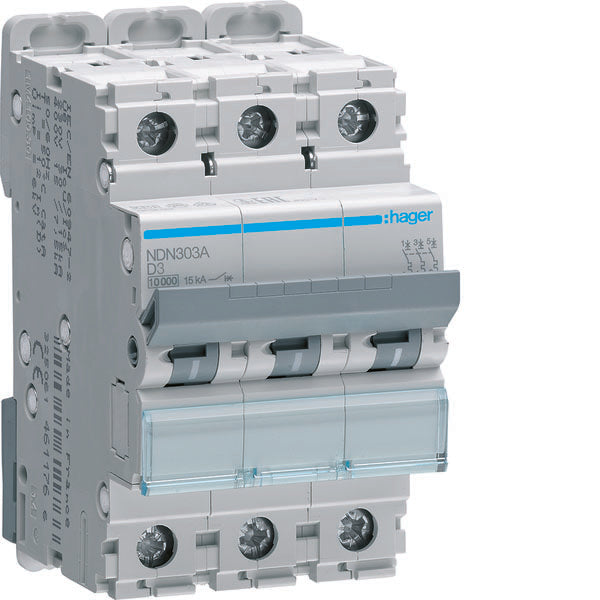 HAG NDN303A COMMUTATEUR AUTOMATIQUE 3P 3A 10KA D 3M