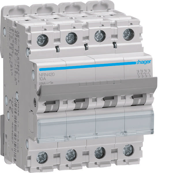 HAG NRN420 DISJONCTEUR 4P 20A 25KA C 4