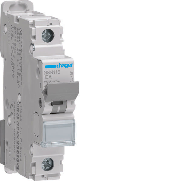 HAG NSN116 DISJONCTEUR 1P 16A 25KA D 1