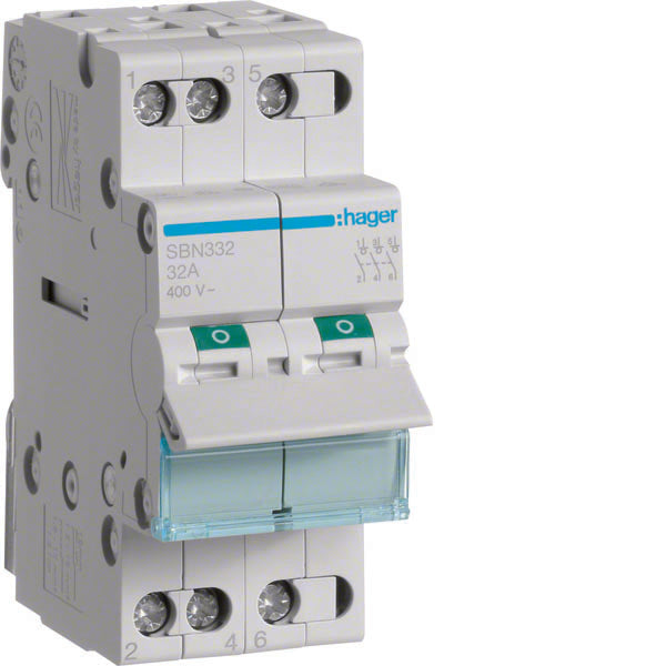 HAG SBN332 INTERRUPTEUR NON AUT 3 PÔLES 32A 2 MOD