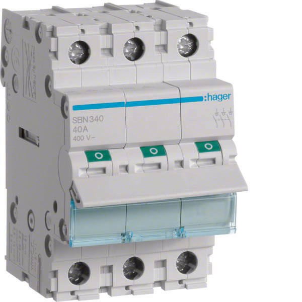 HAG SBN340 INTERRUPTEUR NON AUT 3 PÔLES 40A 3 MOD