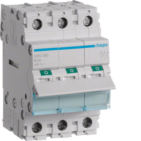HAG SBN390 INTERRUPTEUR NON AUT 3 PÔLES 100A 3 MOD