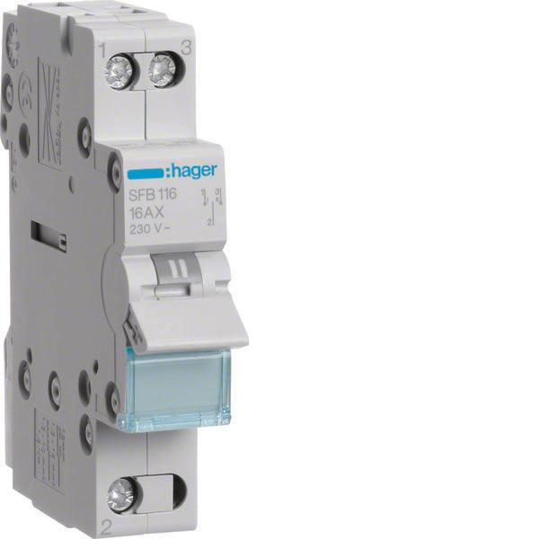 HAG SFB116 COMMUT 1 0 2 1 PÔLE 16A 1 MOD COM BAS
