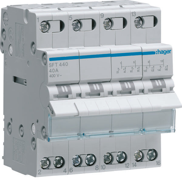 HAG SFT440 COMMUT 1 0 2 4 POLES 40A 4 MOD COM HIGH
