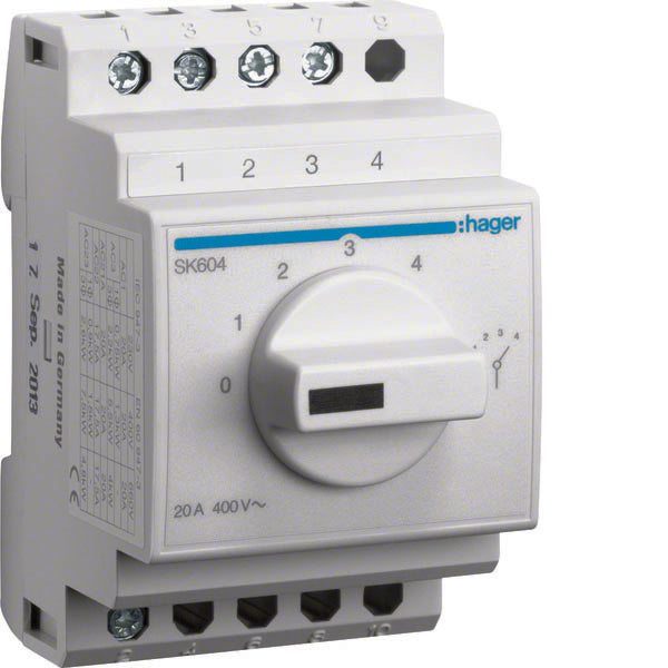 HAG SK604 INTERRUPTEUR PAS À PAS 4 VOIES + O 3M