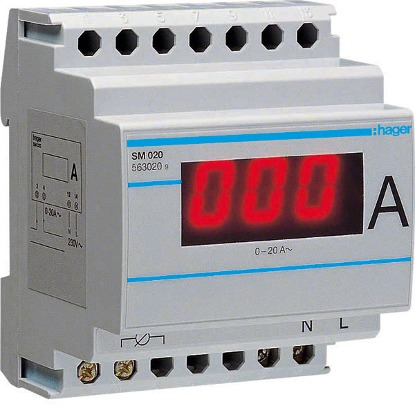 HAG SM020 AMPERATEUR NUMERIQUE DIRECT 0 20A 4M